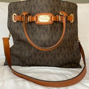 Michael Kors signature bag with matching wallet